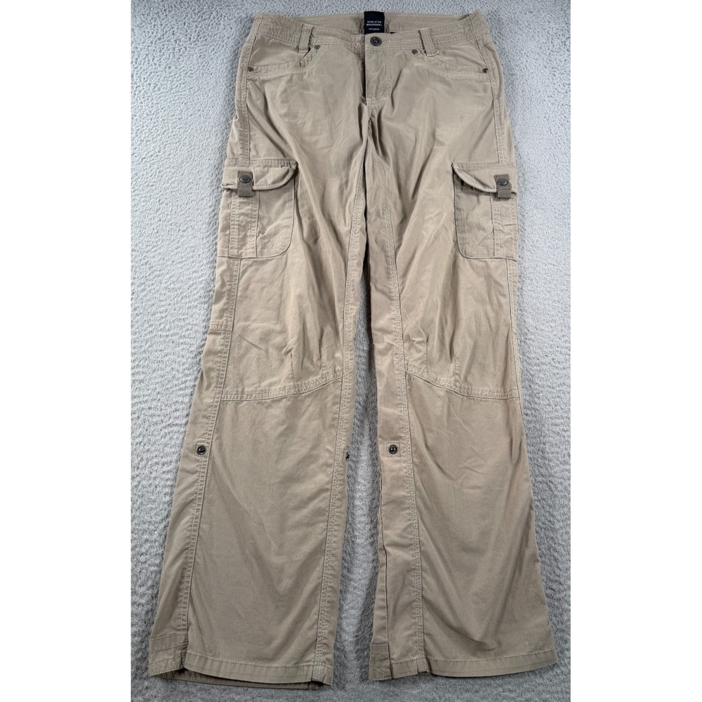 Kuhl Splash Roll Up Pants Hiking Women's Sz 8 Reg Vintage Patinadye Light Khaki
